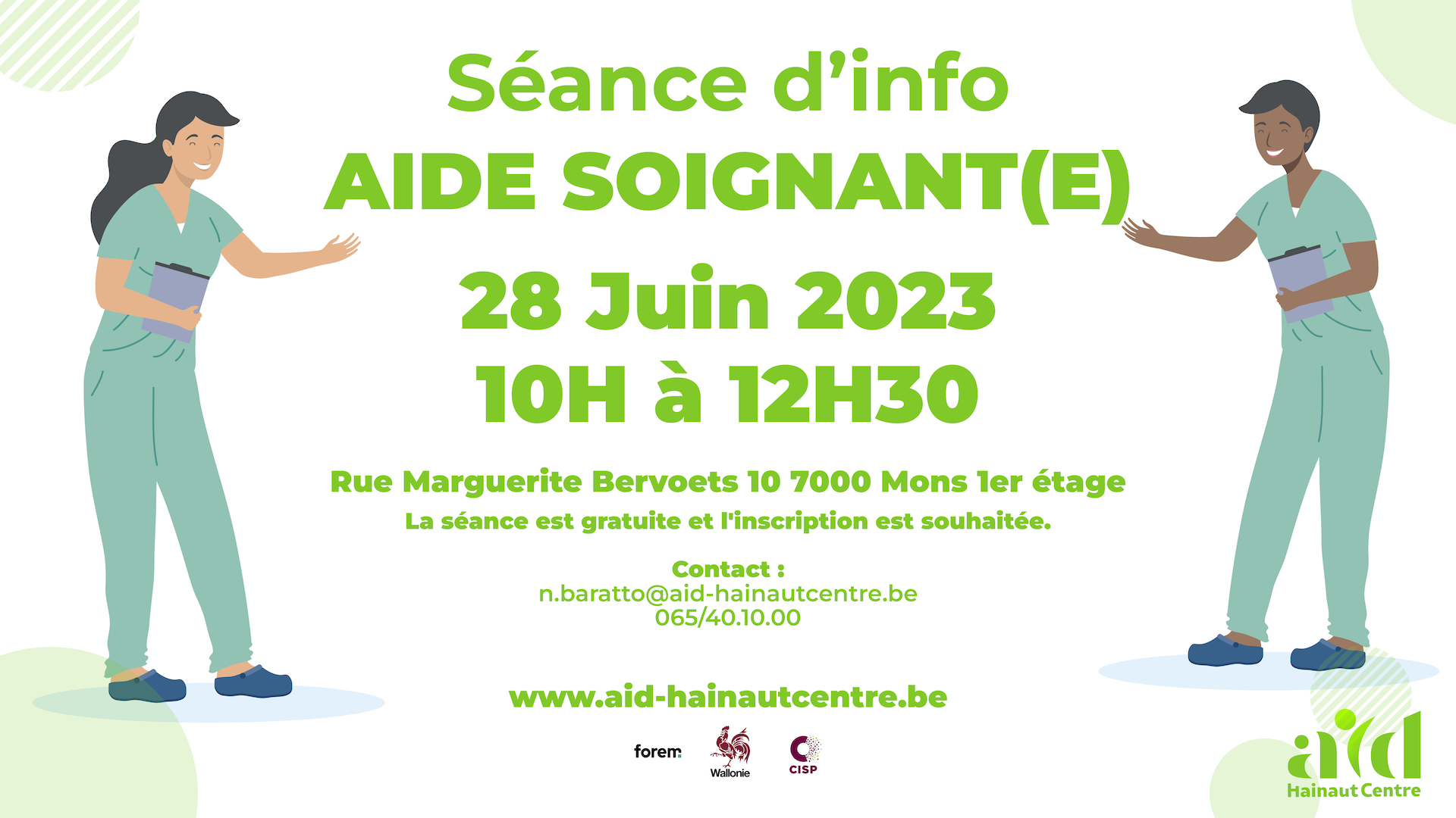 Aide soignant Mons Formations